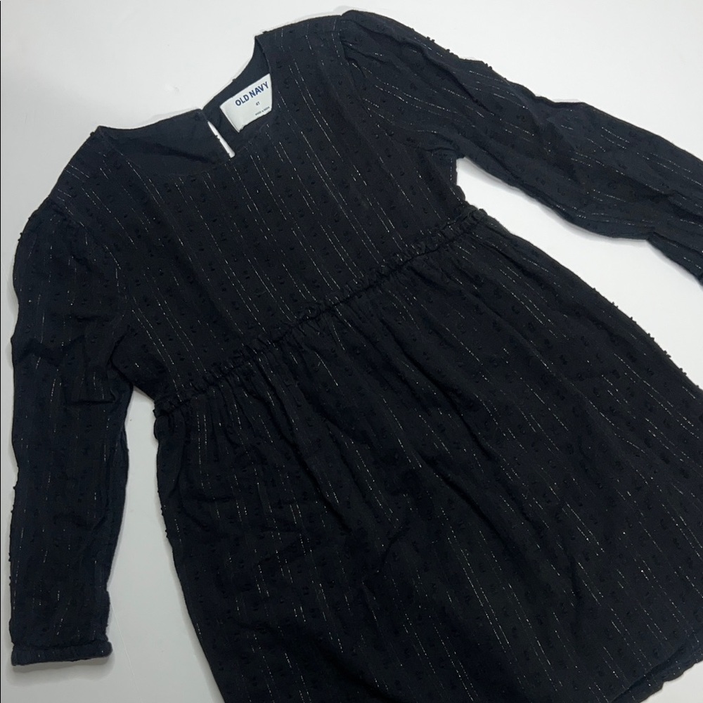 Old Navy Black Kids Dress with Subtle Sparkle size 4T